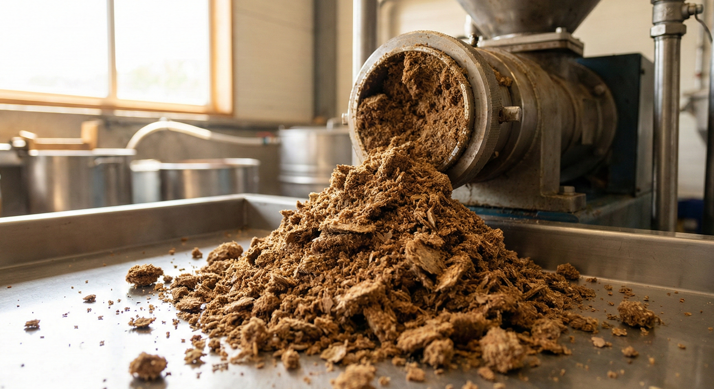 Tourteau de graines oléagineuses après extraction d'huile